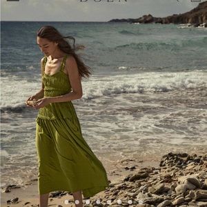 Doen Dress brand New w Tags Marianne Smocked Midi-Dress